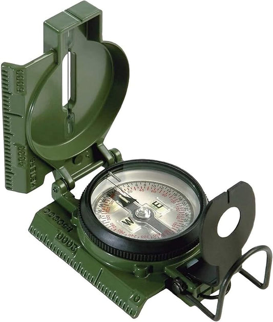 Cammenga Official US Military Tritium Lensatic Compass, Accurate Waterproof Hand Held Compasses with Pouch for Hiking Camping Navigation Survival Backpacking Orienteering