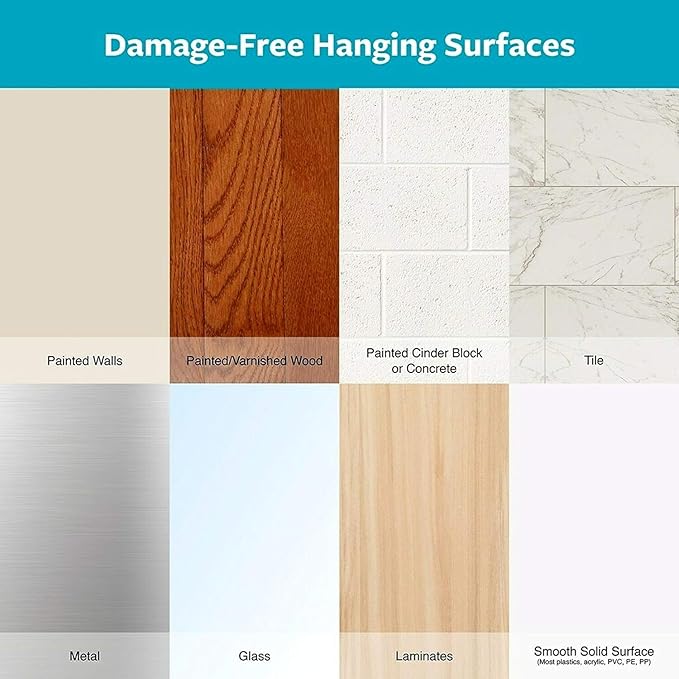 Command Large Double Bathroom Wall Hook, Damage-Free Hanging with Adhesive Strip, Great for Hanging Bath Towels, 1 Satin Nickel Wall Hook and 1 Water-Resistant Strip, Holds up to 4 lb