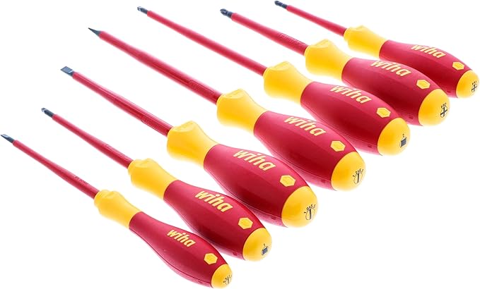 Wiha 32097 | 7 Piece Insulated SoftFinish Screwdriver Set