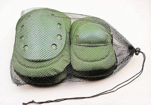 Military Tactical Knee Pad Elbow Pad Set Airsoft Knee Elbow Protective Pads Combat Paintball Skate Outdoor Sports Safety Guard Gear (Military Green, M, 4pcs Set)