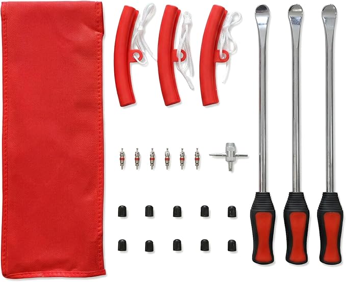 11.5" Tire Spoon Kit, 24pcs Tire Changing Tool for Motorcycle Dirt Bike Lawn Tractor Bicycle, Motorcycle