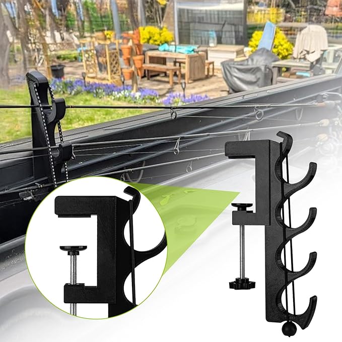 Quick-Release Fishing Rod Holder for Truck Beds - Compatible with Tonneau Covers