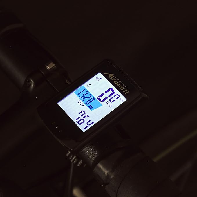 CATEYE AirGPS USB Rechargeable Bike Computer – GPS Cycling Computer with Bluetooth ANT+, GPS Bicycle Speedometer, FlexTight™ Mount, IPX7 Waterproof, Auto Backlight Display, Ride Upload