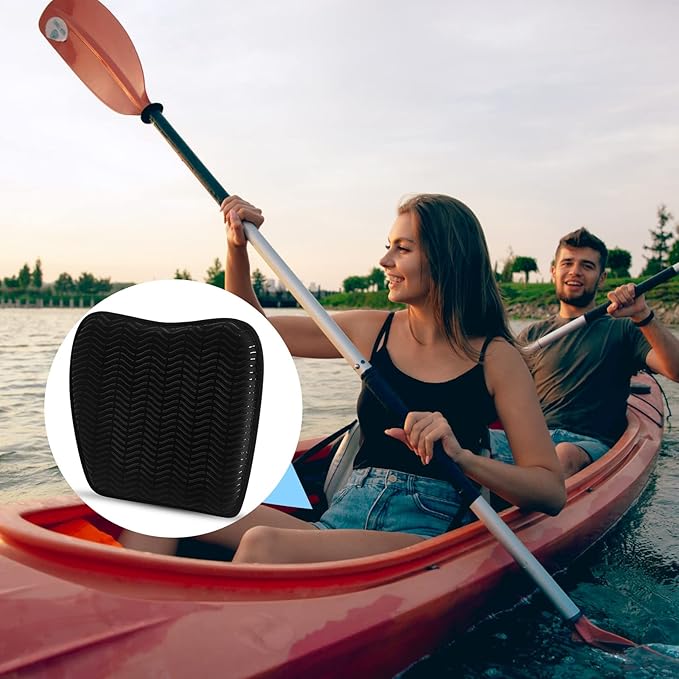 Lewtemi 2 Pcs Kayak Seat Cushion Comfortable Kayak Seat Pad Anti Slip Waterproof Boat Cushion for Inflatable Canoe Boat Kayaking Drifting Rafting Fishing Accessory Water Sports Outdoor, 15 x 12''