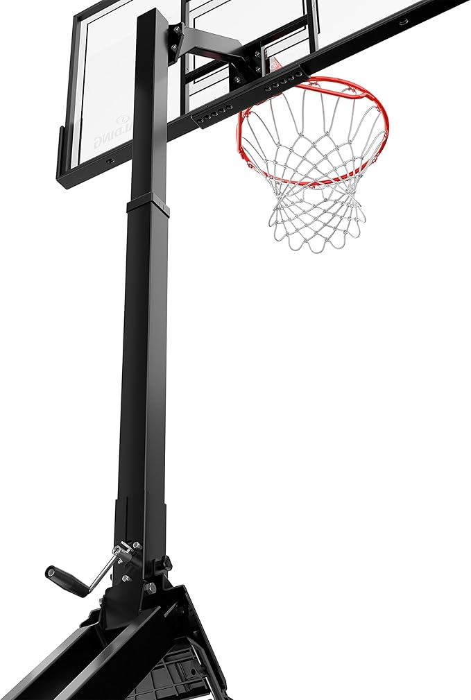 Spalding Momentous EZ Assembly Portable Adjustable Outdoor Basketball Hoop – Assembles in 30 Minutes or Less