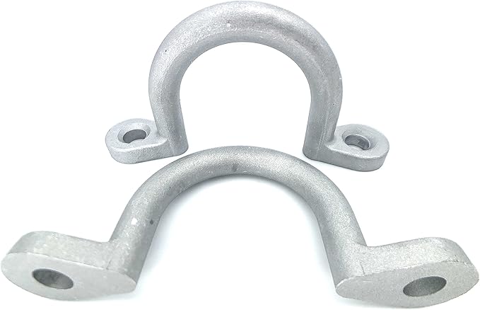 for Horse Trailer Ties Loop 2" I.D Aluminum Bolt-On Lashing Rope Horse Tie Down Ring (2 pcs) Horse Trailer Accessories tie Ring Down Blocker for Horses Parts and Rings Cross Ties