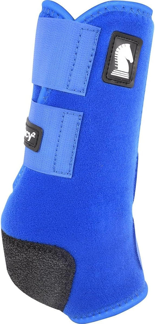 Classic Equine Legacy2 Support Boots, Front (Blue, Small)