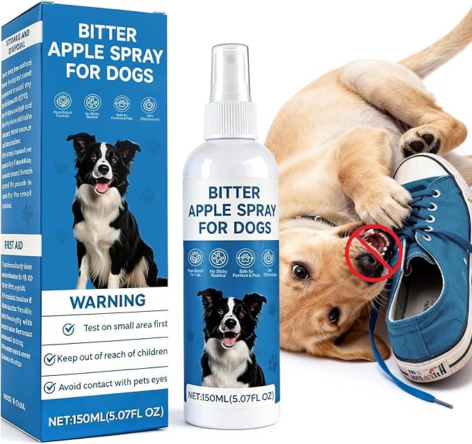 Bitter Apple Spray for Dogs – Alcohol-Free No Chew & Dog Deterrent Spray to Stop Chewing and Licking, Protect Furniture, Shoes, Plants & Household Items