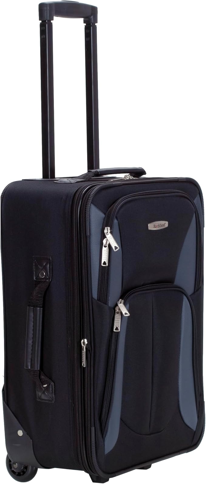 Rockland Fashion ソフトサイドアップライト荷物セット、ブラック/グレー、2点セット (14/19)