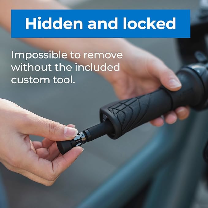 Gen2 - Anti-Theft Bike Tracker with Wi-Fi, GPS, LPWAN and Bluetooth, Hidden and Locked Inside Handlebar, Worldwide Coverage, eSIM Included - Subscription Required