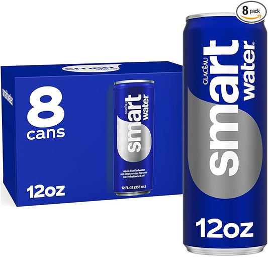 Smartwater Aluminum Can 12oz 8pk