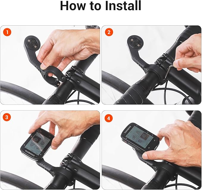 CooSpo Bike Computer Out Front Mount MT5, Compatible with Garmin, Bike Computer Mount Adapter for Handlebar 25.4mm/31.8mm