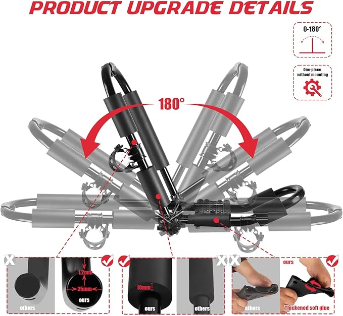 FORWODE Premium Kayak Roof Rack, 2 Pair J-Bar Roof Rack, Folding Adjustable Rack, Heavy Duty Kayak Roof Carrier 2 Kayak, Canoe, SUV, Surfboard on SUV, Car and Truck Crossbar