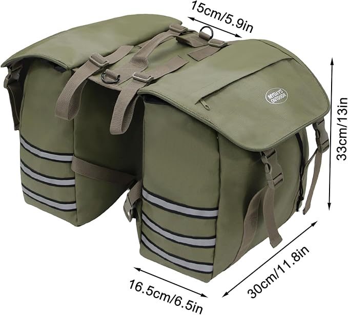 Panniers Bike Bags,Bicycle Saddle Bags,Large Capacity Reflective Strip,Bike Trunk Bag with Panniers,Bicycle Storage Bag,Bike accessories