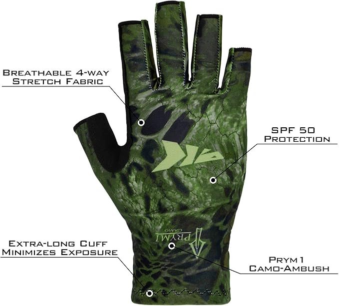 KastKing Sol Armis Sun Gloves UPF50+ Fishing Gloves UV Protection, Sun Protection for Outdoor, Kayaking, Rowing