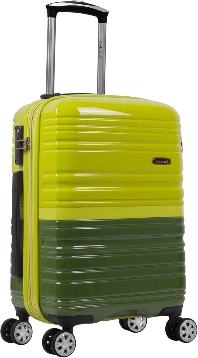Rockland Melbourne ハードサイド 拡張可能 スピナーホイール荷物、ツートーングリーン、2点セット（20/28） (F225-2TONEGREEN)