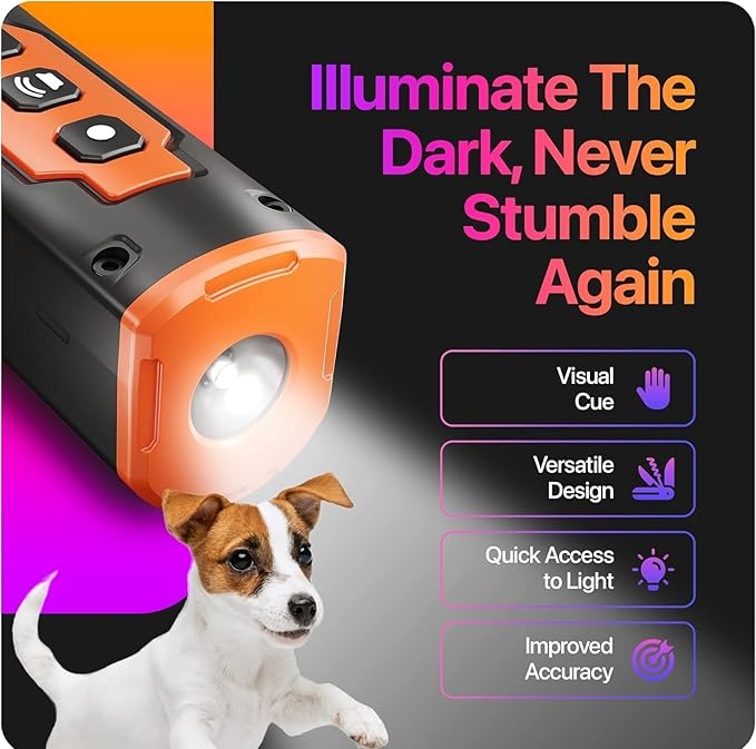 Ultrasonic Dog Bark Deterrent Device, 50 Ft Range