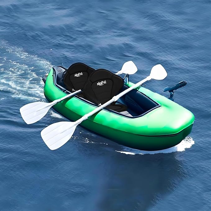 NEW-Vi Universal Deluxe Detachable Kayak Seat Paddle Board Seat Canoe Seat Kayak Seats with Back Support, 4 Adjustable Straps High Back Support, Form-Fitting for Kayaks SUP Fishing Boat Rowboat
