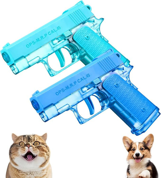 Geelin 2 Pack Squirt Spray for Cats Dogs Training Squirt for Cats Deterrent Water Spray Pistols for Dogs Pets Training(Simple Style,Blue Green)