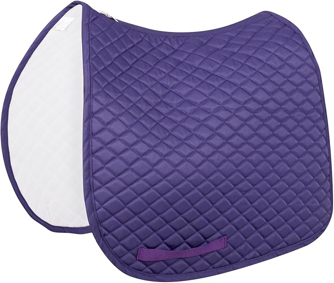TuffRider Basic All Purpose Horse Riding Saddle Pad | Wither Relief Brushed Underside for Training and Competition