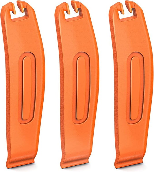 Bike Tire Levers Set, 3pcs Bicycle Tire Levers with Spoke Hooks, 16mm Wide Tire Removal Tool for Road Bike, Mountain Bike, Hybrid Bike Repair Kit
