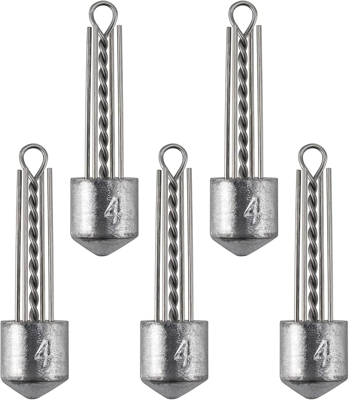 Dr.Fish 5 Pack Spider Surf Fishing Weight Sputnik Sinker 1oz-8oz Saltwater Beach Casting Sea Bottom Holder
