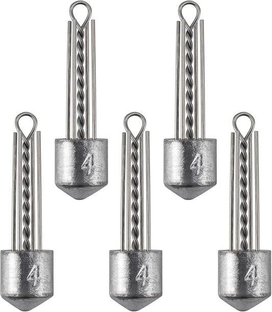 Dr.Fish 5 Pack Spider Surf Fishing Weight Sputnik Sinker 1oz-8oz Saltwater Beach Casting Sea Bottom Holder