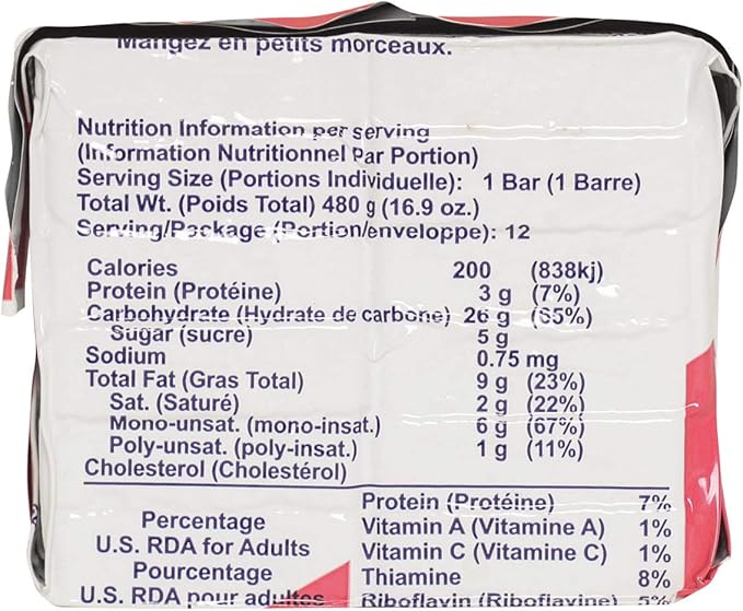 DATREX Emergency Food Ration Bars for Disaster or Survival, 2400 Calories per Pack of 12 Bars