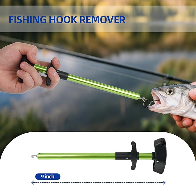 RAWILL Fishing Kit,Filleting Knife,Hook Remover,Fish Grip, Line Cutter,Fishing Scale, Pliers with Lanyards,Not Include Batteries