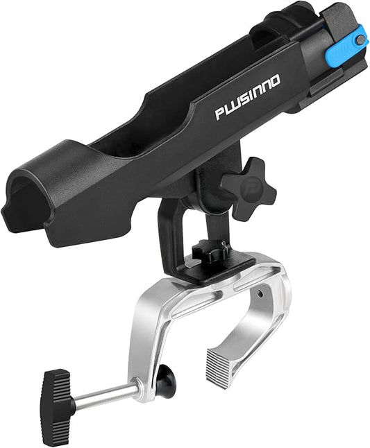 PLUSINNO 釣り竿ホルダー 大型クランプ開口部 360度調整可能 釣り竿ラック 折りたたみ式ホルダー