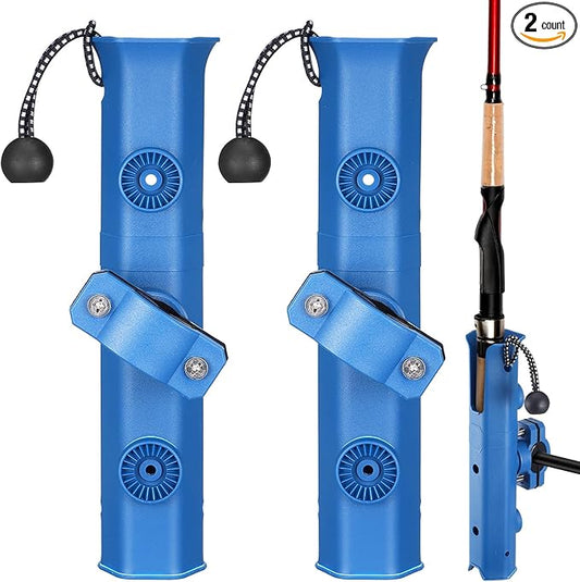 Pole Mount Fishing Rod Holders for Bike Rack Rotatable Fishing Chair Pole Holders with Clamp for Boat Bicycle Motorcycle Kayak Cart