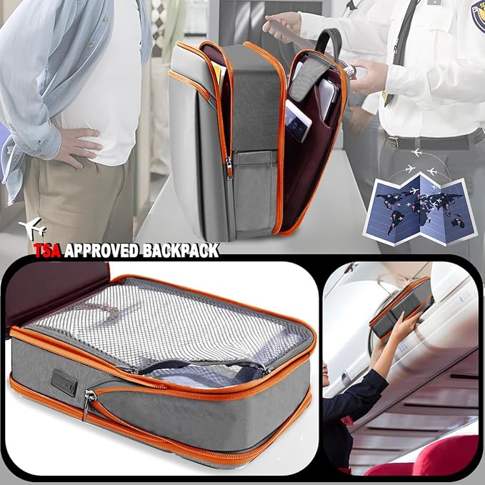 ZINZ Slim and Expandable 15 15.6 16 Inch Laptop Backpack Anti Theft Business Travel Notebook Bag with USB, Multipurpose Large Capacity Daypack for Men & Women,G01OG01