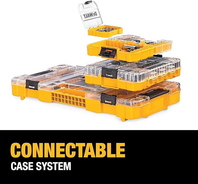 DEWALT Screwdriver Bit Set with Tough Case, 45-Piece (DW2166), Grey/Silver Screwdriving Set with Tough Case