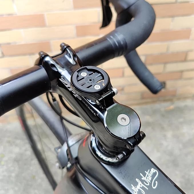 Out Front Road Mountian Bike Stem Handlebar Adjustable Mount for Garmin Edge Wahoo Elemnt Bryton IGPSPORT XOSS Magene (Black)