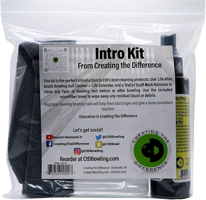 Creating the Difference Life After Death Bowling Ball Cleaner & Life Extender from Industrial Grade Strength Formula | Removes Dirt, Oil and Scuff Marks | USBC Approved