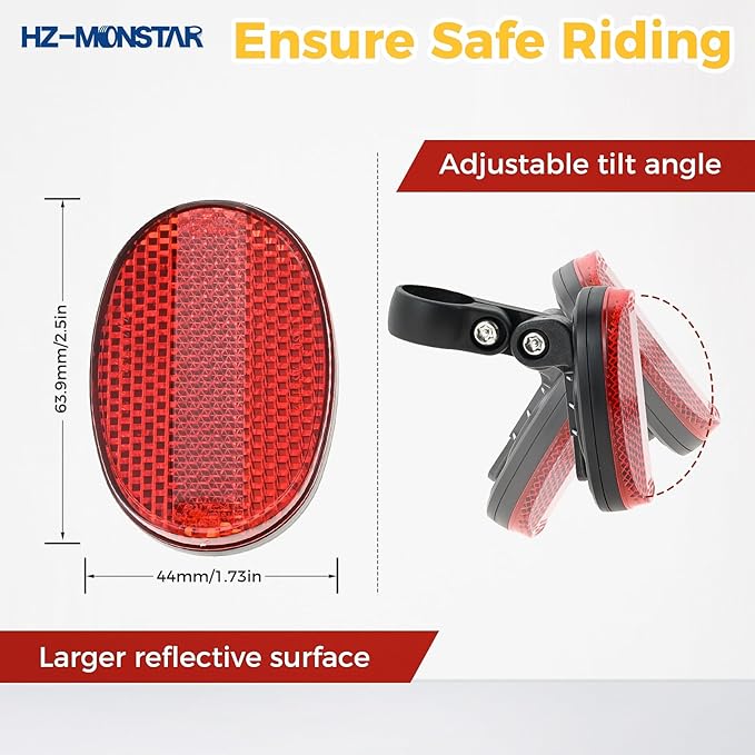 Bike Mount Hidden Compatible with Airtag, Waterproof Bike Airtag Holder, Bike Reflectors GPS Tracker Anti-Theft Bicycle Seatpost Mount for Bike Scooter, Mountain Bike