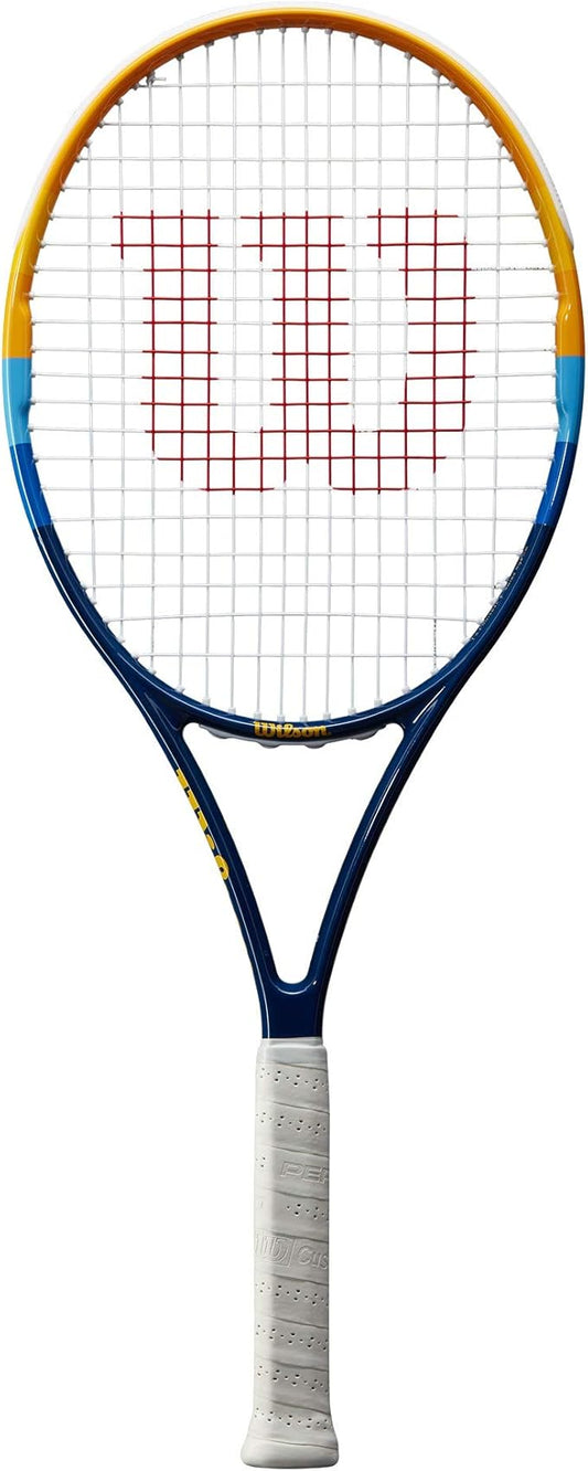 Wilson Profile Adult Recreational Tennis Racket - Blue/Orange