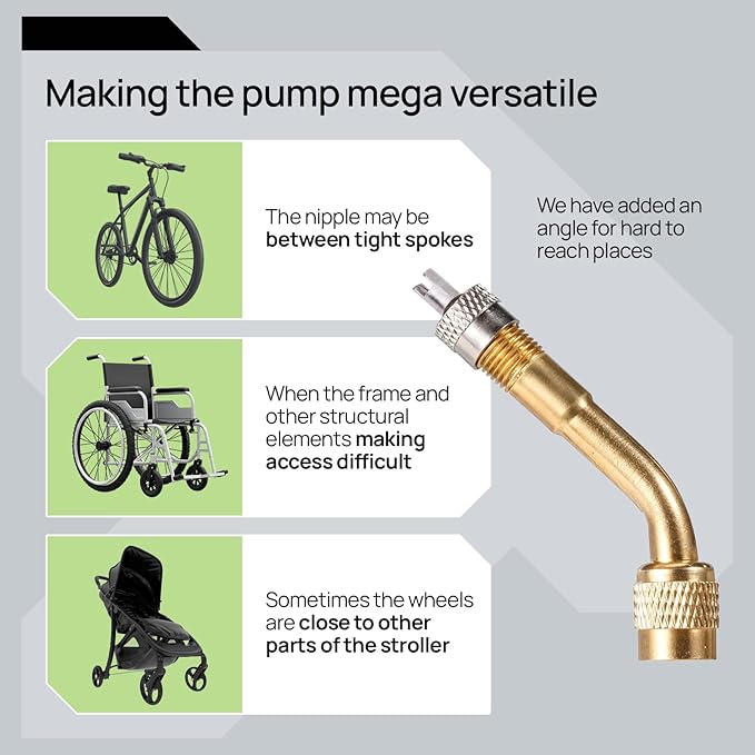 Bike Pump Floor, Advanced Bike Tire Inflator, Bicycle Hand Air Pump with Dual Presta and Schrader Valves, Handheld Pump, Suitable for Road and Mountain Bikes, Baby Stroller, Balls