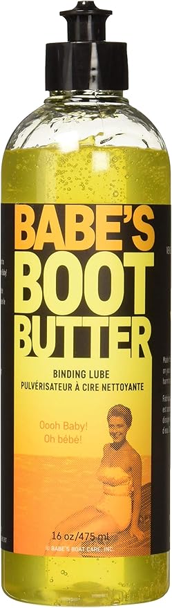 Babe’s Boot Butter – Water-Based Binding Lubricant for Wakeboards & Skis – Eco-Friendly, Non-Drying Formula for Easy Entry & Snug Fit - 1 Pint