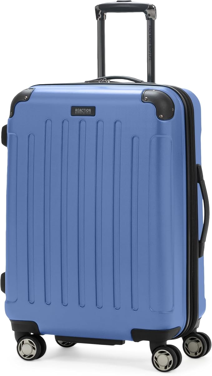 Kenneth Cole REACTION Renegade Luggage 拡張可能 8輪スピナー 軽量 ハードサイド スーツケース、ペリウィンクルブルー、24インチ（受託手荷物）