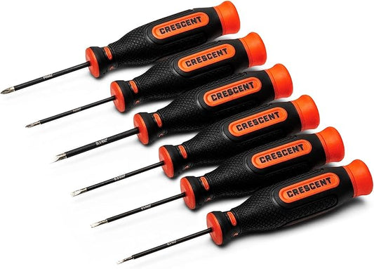 Crescent 6 Piece Diamond Tip Precision Screwdriver Set - CDTPR6PCSET