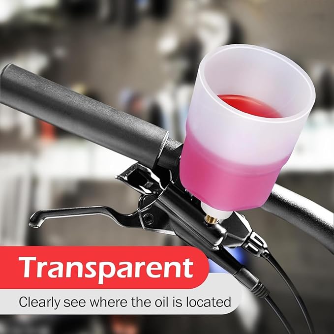 CHUMXINY Brake Bleed Kit for Shimano Hydraulic Brakes, Mountain Bike Brake Bleeder kit Including 300ML Mineral Brake Fluid, Clear Funnel and Instruction Manual.