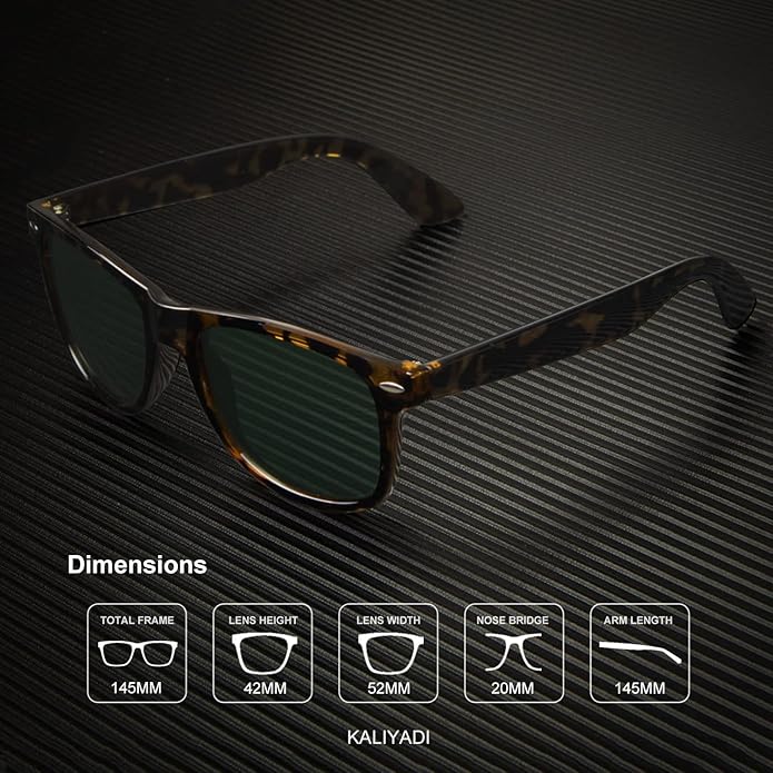 KALIYADI Polarized Sunglasses for Men and Women Matte Finish Sun glasses Color Mirror Lens UV Blocking (3 Pack)
