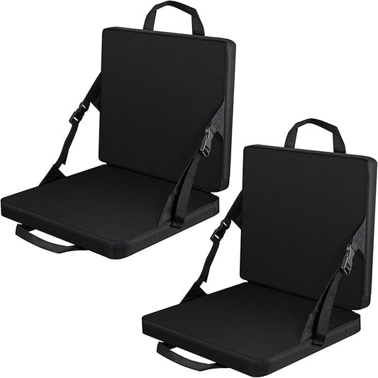 Juexica 2 Pcs Stadium Seats Boat Canoe Kayak Seat Stadium Seats for Bleachers Without Back Support for Indoor Outdoor Sport Events Bleacher Outing Traveling Hiking Fishing Camping
