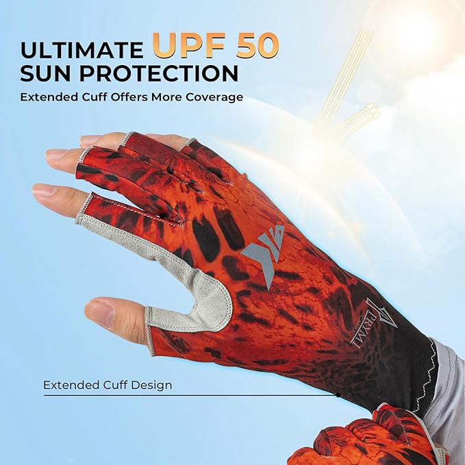 KastKing Sol Armis 日焼け防止グローブ UPF50+ 釣り用手袋 UVカット 日焼け対策 アウトドア カヤック ボート用