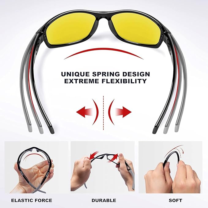 RIVBOS Sunglasses for Men Women Polarized UV Protection Sports Fishing Driving Shades Cycling RB833