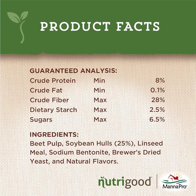 Manna Pro NutriGood Low-Sugar Apple Snax Horse Treats, All-Natural, No Added Sugar or Molasses, Low-Starch Formula, Ideal for Horses with Metabolic Needs, 4 lb Bag