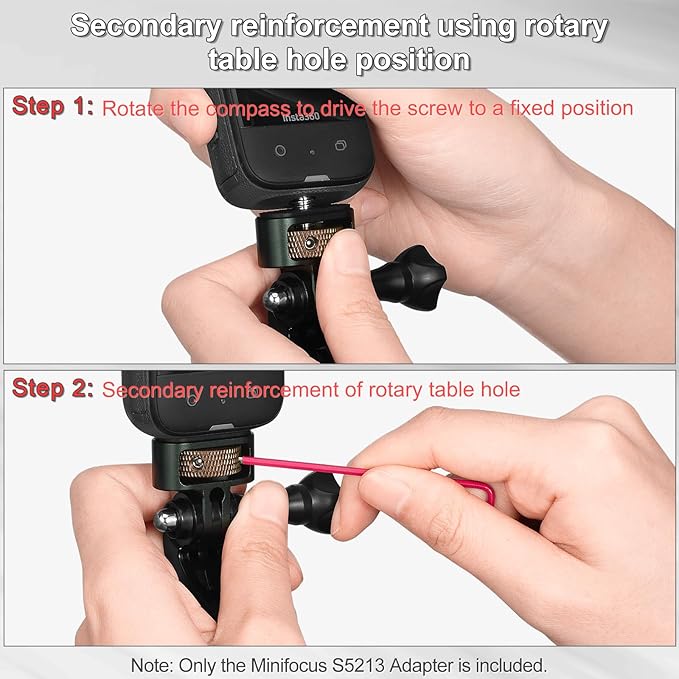 MINIFOCUS 1/4" Adapter Screw Head Camera Mount, Camera Tripod Mount for Gopro Adapter, CNC Aluminum Conversion Adapter for GoPro Hero, DJI, Insta360, Sjcam Action Cameras Accessories