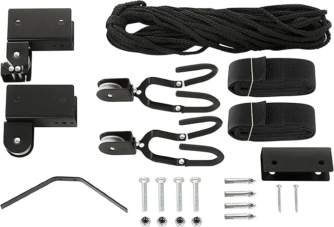 RAD Sportz Kayak Storage Hoist - Overhead Pulley System with 125lb Capacity for Canoes, Bikes, Ladders, and More - for up to 12-Foot Ceilings