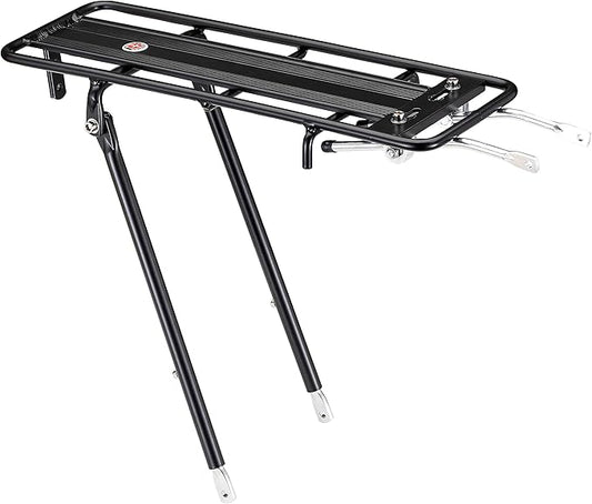 Schwinn Rear Bike Rack, 26 lb Capacity, Lightweight, Compact and Durable Construction, Fits Most Adult Bicycle Frames, Cargo Options for Backpack, Baskets & More, Bicycle Rack for Back of Bike